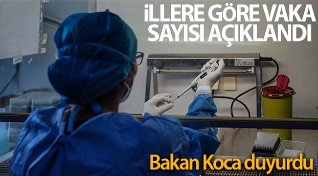 Sağlık Bakanı Koca, yeni vaka haritasını açıkladı