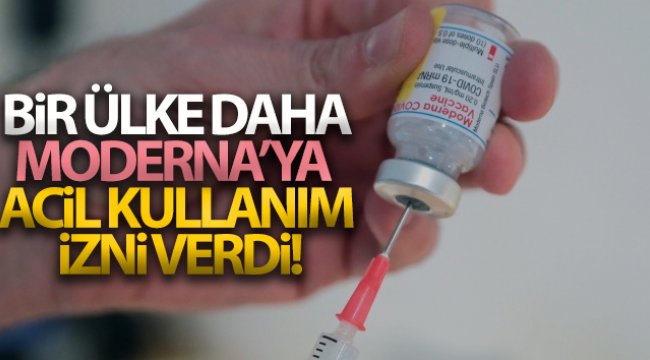 Tayland'dan Moderna'ya acil kullanım izni