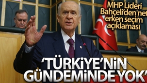 Bahçeli'den erken seçim açıklaması