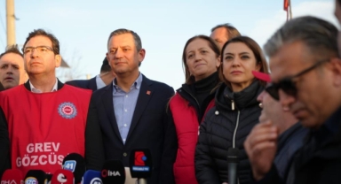 CHP Genel Başkanı Özel, Kocaeli'de grev yapan işçileri ziyaret etti
