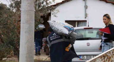 Güzelbahçe Belediyesinden ihtiyaç sahiplerine kış desteği