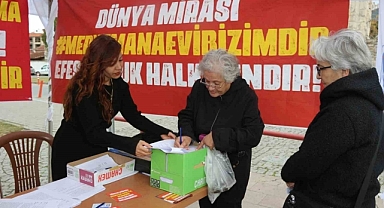 Meryem Ana Evi otoparkı için imza kampanyasına destek sürüyor