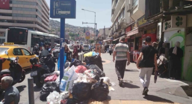 İzmir’in göbeğinde çöpten utanç manzarası
