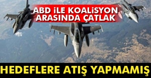ABD koalisyonun bildirdiği hedeflere atış yapmamış