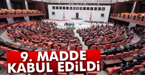 Anayasa değişikliği teklifinin 9. maddesi kabul edildi