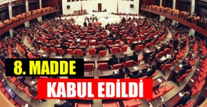 Anayasa teklifinin 8. maddesi kabul edildi