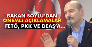Bakan Soylu'dan Önemli Açıklamalar!