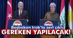Başbakan Yıldırım'dan Erbil'de flaş PKK çıkışı