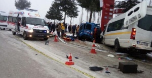 Bir acı haber de Çorum'dan: 1 şehit, 13 yaralı