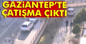Gaziantep Emniyet Müdürlüğü önünde çatışma