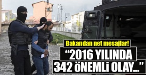İçişleri Bakanı Soylu: 2016 yılında 342 önemli olay...