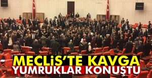 Meclis'te kavga çıktı