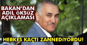 Bakan'dan 'Adil Öksüz açıklaması