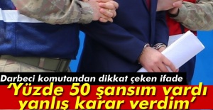 Darbeci komutandan dikkat çeken ifade