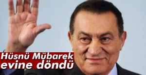 Hüsnü Mübarek evine döndü