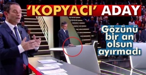'Kopyacı' Aday Gözünü Bir an Olsun Ayırmadı