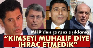 MHP'den çarpıcı açıklama: