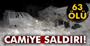 Suriye'de camiye saldırı: 63 ölü