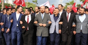 Bilal Erdoğan, Mersin’de mehterle yürüdü
