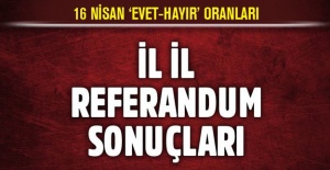İşte il il referandum sonuçları