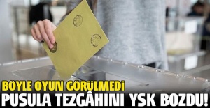 Pusula tezgâhını YSK bozdu