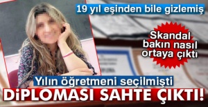 Yılın öğretmeni seçilmişti, diploması sahte çıktı!