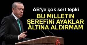 AB'ye çok sert tepki! 'Bu milletin şerefini ayaklar altına aldırmam'