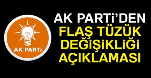 AK Parti’de tüzük değişikliği
