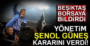 Beşiktaş'ta Şenol Güneş ile 1 yıl daha!
