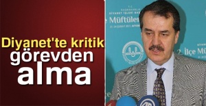 Diyanet İşleri Başkan Yardımcısı görevden alındı