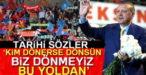 Erdoğan besmele ve Fatiha ile geri döndü