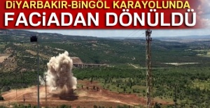 Diyarbakır-Bingöl karayolunda faciadan dönüldü