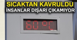 Şanlıurfa'da termometreler 60 dereceyi gösterdi
