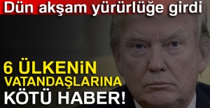 Trump'ın seyahat yasağı yürürlüğe girdi