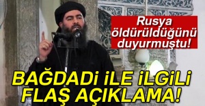 Bağdadi ile ilgili flaş açıklama!
