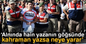 Başbakan Yıldırım: Alnında hain yazanın göğsünde kahraman yazsa neye yarar