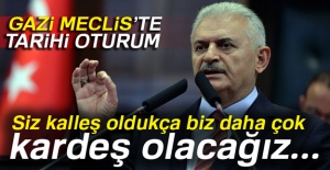 Başbakan Yıldırım: 'Siz kalleş oldukça biz daha çok kardeş olacağız...'