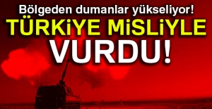 Bölgeden dumanlar yükseliyor! Türkiye misliyle vurdu!