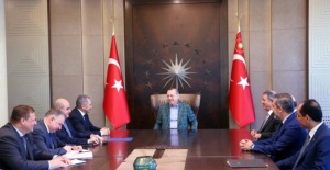 Cumhurbaşkanı Erdoğan, Rusya Savunma Bakanı'nı kabul etti
