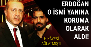 Erdoğan, 15 Temmuz şehidinin ikizini yanına koruma olarak aldı