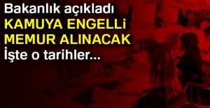 Kamuya engelli memur alınacak