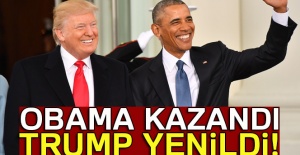 Obama kazandı Trump yenildi!