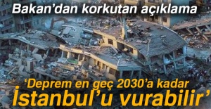 Bakan'dan korkutan açıklama: 'Deprem en geç 2030’a kadar İstanbul’u vurabilir'