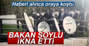Bakan Soylu, intihara kalkışan vatandaşı ikna etti