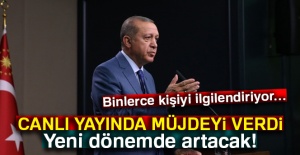 Binlerce kişiyi ilgilendiriyor... Cumhurbaşkanı Erdoğan, canlı yayında müjdeyi verdi!