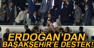 Erdoğan'dan Başakşehir'e destek!