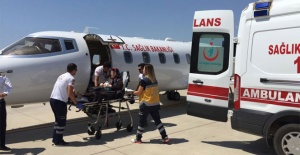 Kalp cihazı alarm verdi, ambulans uçakla Ankara’ya gönderildi