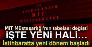 MİT Müsteşarlığı'nın tabelası değişti... İşte yeni hali...
