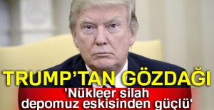 Trump'tan Kuzey Kore'ye gözdağı: 'Nükleer silah depomuz eskisinden güçlü'