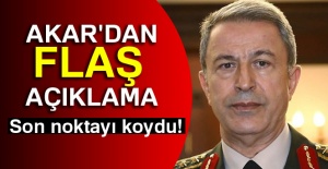 Akar'dan flaş açıklama